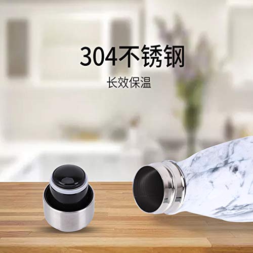 YCTECH Botella Agua de Acero Inoxidable 500ml, Sin Bpa & Eco Friendly, Termo con Doble Aislamiento para 12 Horas de Bebida Caliente y 24 Horas de Bebida Fría, fácil de Limpiar (Flamenco Grande)