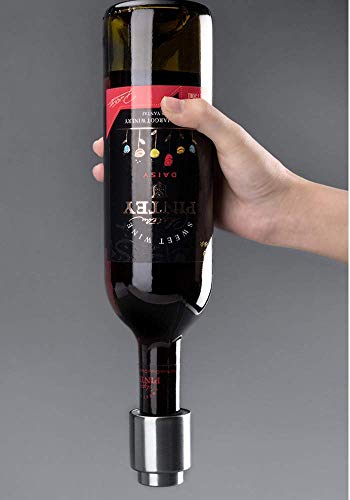 YFOX 2 Piezas de tapón de Vino Tinto tapón de vacío tapón de Acero Inoxidable Sello de vacío Herramienta de Barra Familiar