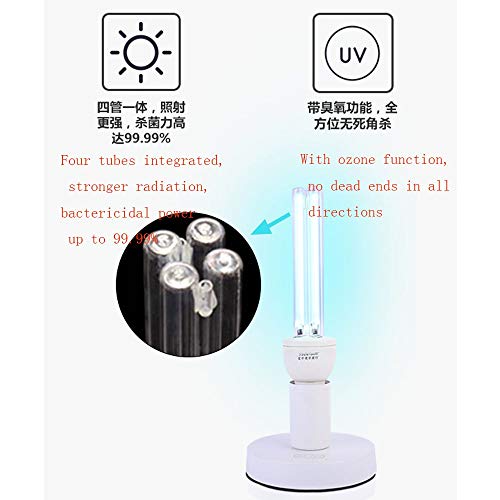YHFX3 Lámpara de desinfección - hogar 360 Grados además de lámpara de esterilización insecticida de cucarachas 3 (Color : Ozone+Timing)