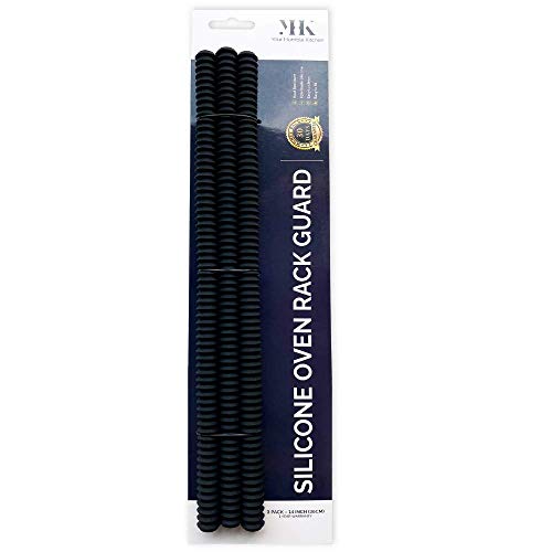 YHK Protector de rejilla de horno de silicona de paquete de 3 - Escudo de rejillas de metal resistente al calor - Accesorios inteligentes que protegen su brazo contra quemaduras en sus hornos