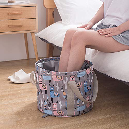 YH&YX Portátil Viaje Bañera De Pie,Plegable Bañera De Pie Lavamanos De Pies Impermeable Bañera De Remojo para Los Pies para Remojar El Pie-f 30x20cm(12x8inch)