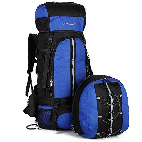 YI-WAN Carga aligeramiento Bolsa de montañismo Deportivo for Hombres y Mujeres Bolsa de montañismo Molecular extraíble for Actividades al Aire Libre de Gran Capacidad (Color : Blue)