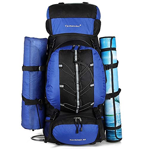 YI-WAN Carga aligeramiento Bolsa de montañismo Deportivo for Hombres y Mujeres Bolsa de montañismo Molecular extraíble for Actividades al Aire Libre de Gran Capacidad (Color : Blue)