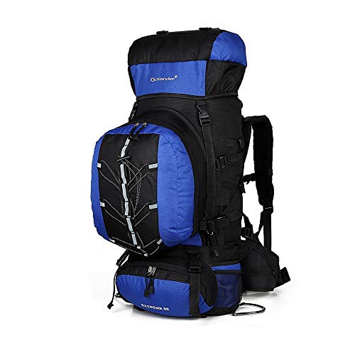 YI-WAN Carga aligeramiento Bolsa de montañismo Deportivo for Hombres y Mujeres Bolsa de montañismo Molecular extraíble for Actividades al Aire Libre de Gran Capacidad (Color : Blue)
