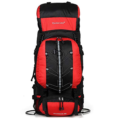 YI-WAN Carga aligeramiento Bolsa de montañismo Deportivo for Hombres y Mujeres Bolsa de montañismo Molecular extraíble for Actividades al Aire Libre de Gran Capacidad (Color : Red)