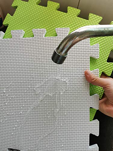 YIMINYUER es colchoneta Suelo de Camping EVA Puzzle Colchonetas 30cm x 30cm x1mm Naranja Verde Púrpura R02R08R11G301020