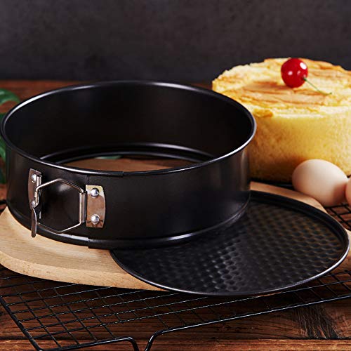 Yisika Moldes Para Pasteles,Redondo Springform Set,Molde de Horno Antiadherente,250°Resistente al Calor,3 Piezas, diámetro 20/22/24 CM