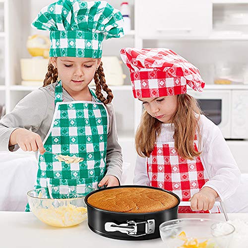 Yisika Moldes Para Pasteles,Redondo Springform Set,Molde de Horno Antiadherente,250°Resistente al Calor,3 Piezas, diámetro 20/22/24 CM