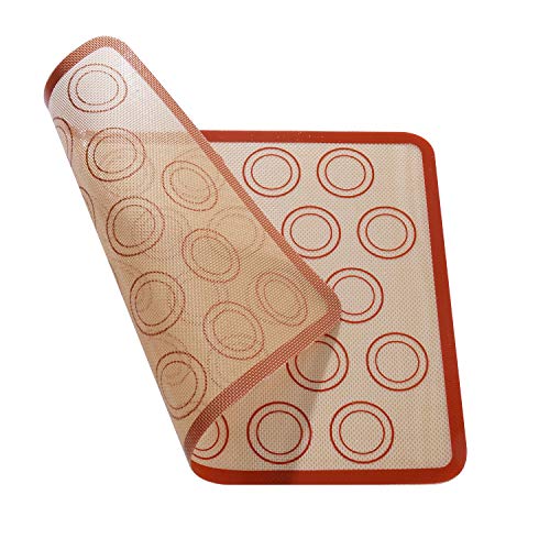 Yizhet 2 Piezas Alfombrilla de Silicona para Hornear Reutilizable Lámina de Silicona Antiadherente Antideslizante para Masas, Base Resistente al Calor Tapetes para Hornear, Láminas de Horno