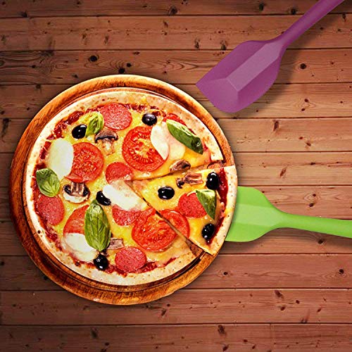 Yizhet 5 Piezas Espátulas de Silicona Resistente al calorde Coloridos para Hornear y espátulas Espátulas Antiadherente Flexibles Caucho Alma de Acero Buenas Herramientas de Cocina (21 * 4cm)