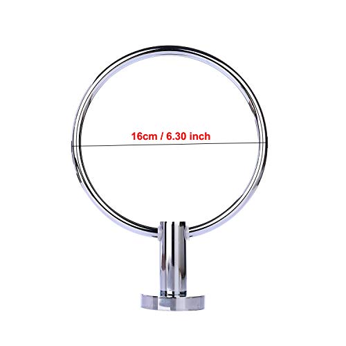 Yizhet Acero Inoxidable Redondo Estilo Montado en Pared Toallero de Anilla Toalleros de Aro Pared Montaje Baño Soporte Percha de Baño
