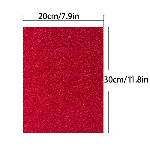 YLX Hojas de Papel de Cartulina Brillante, 10 Colores Cartulina Artesanal Colorida para Navidad Manualidades DIY Suministros para Fiestas para adultos y niños (17pcs)