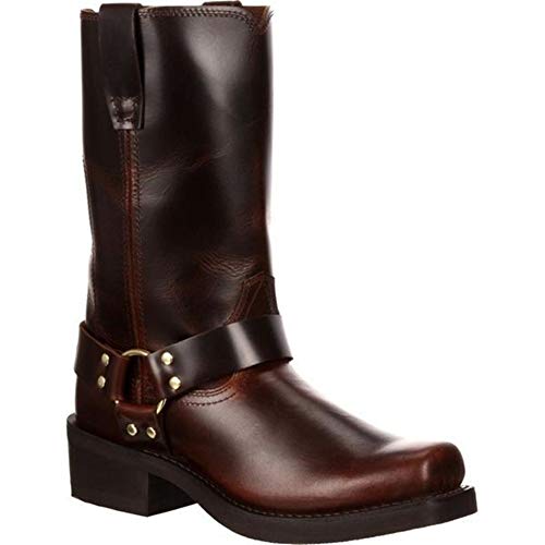 YLYT Occidental De Las Botas De Cuero De Los Hombres Retro Botas De Motorista Botas Fuerte Y Resistente Al Desgaste Tamaño Reino Unido 6-12 Adecuado para Tendencias Mayoría De Los Hombres De,Negro,39