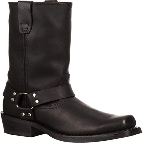 YLYT Occidental De Las Botas De Cuero De Los Hombres Retro Botas De Motorista Botas Fuerte Y Resistente Al Desgaste Tamaño Reino Unido 6-12 Adecuado para Tendencias Mayoría De Los Hombres De,Negro,39