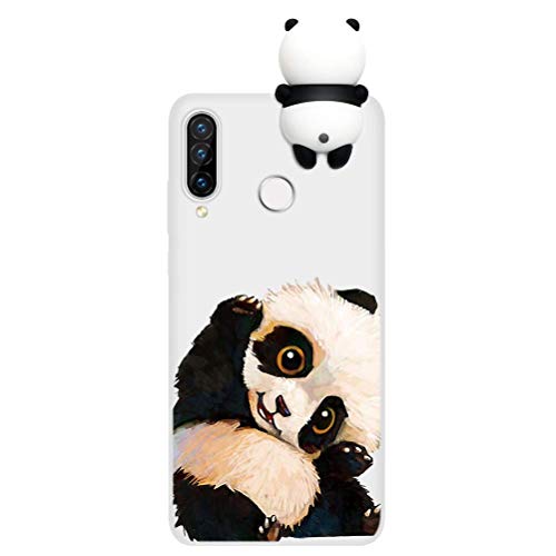 Yoedge Funda para Huawei P20 Lite, Silicona Cárcasa 3D Animal Muñecas Toy con Dibujos Antigolpes de Diseño Suave TPU Ultrafina Case Cover Fundas Movil para Huawei P20 Lite 5,84", Panda 1
