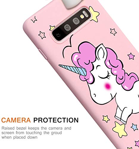 Yoedge Funda para Samsung Galaxy S10 Plus, Silicona Cárcasa 3D Animal Muñecas Toy con Dibujos Antigolpes de Diseño Suave TPU Ultrafina Case Fundas Movil para Samsung S10 Plus 6,4", Unicornio 3