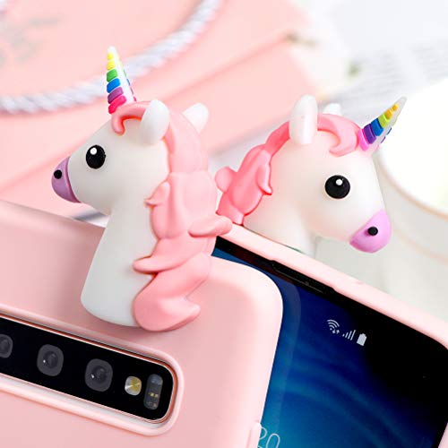 Yoedge Funda para Samsung Galaxy S10 Plus, Silicona Cárcasa 3D Animal Muñecas Toy con Dibujos Antigolpes de Diseño Suave TPU Ultrafina Case Fundas Movil para Samsung S10 Plus 6,4", Unicornio 3