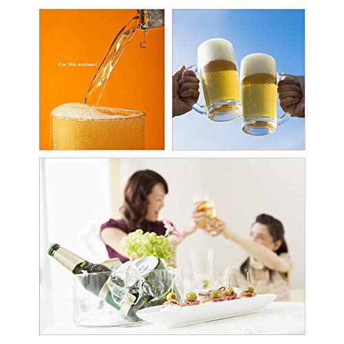 YOFASEN Beba Abridores de Botellas de Vino - Abridor de Botellas de Cerveza Retro Montado en la Pared - Abrelatas de Plata de Hierro Fundido para Barra de Interior o Exterior, 2 paquetes