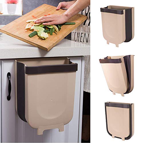 YONEER Cubo Basura Cocina de la Cocina Bote de Basura Colgante Bote de Basura Plegable Cubo Basura Extraible