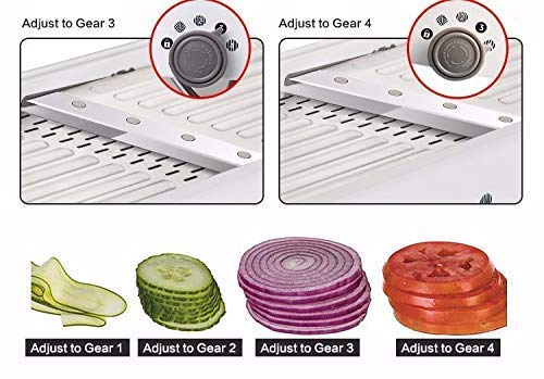 Yosoo Multi-Functional Vegetales Mandoline Slicer Fruit Peeler, Herramienta de Cocina Profesional Cortador de Alimentos