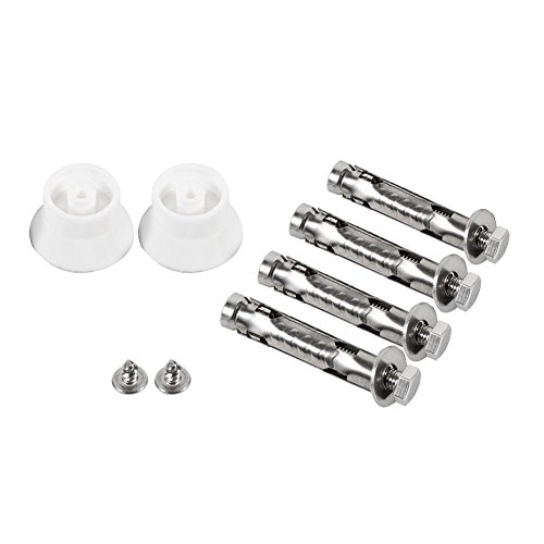 Yosoo Soportes de Microondas de Acero Inoxidable Soporte de Montaje de Pared Resistente Soporte de Estante Plegable Ajustable Robusto para Cocina