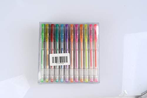 YOTINO 48Pcs Bolígrafos de Tinta Gel, 48 Colores Bolígrafos de Gel Purpurina Neón y Pastel Punta 0.5-1mm Boligrafos para Regalar Pintar y Dibujar