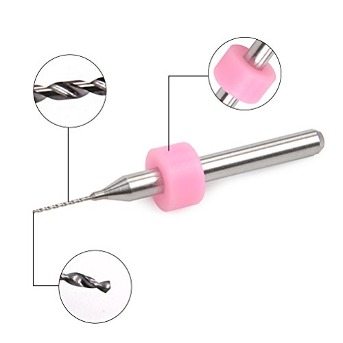 YOTINO Kit de Herramientas de Limpieza de Tobera 10Pcs Brocas Limpiadoras de cabezal de impresión para limpieza de Boquilla de Extrusora de Impresora 3D (0.2 mm 0.3 mm 0.4 mm cada Tamaño 2pcs)