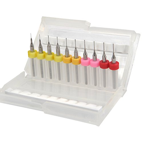 YOTINO Kit de Herramientas de Limpieza de Tobera 10Pcs Brocas Limpiadoras de cabezal de impresión para limpieza de Boquilla de Extrusora de Impresora 3D (0.2 mm 0.3 mm 0.4 mm cada Tamaño 2pcs)