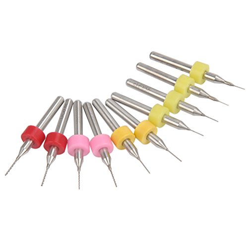 YOTINO Kit de Herramientas de Limpieza de Tobera 10Pcs Brocas Limpiadoras de cabezal de impresión para limpieza de Boquilla de Extrusora de Impresora 3D (0.2 mm 0.3 mm 0.4 mm cada Tamaño 2pcs)