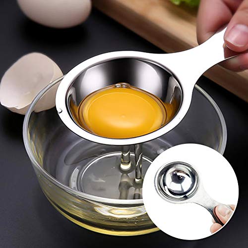 You&Lemon Mini Batidor Manual de Acero Inoxidable Separador de Filtro de Yema de Clara de Huevo de Acero Inoxidable Acero Inoxidable 304