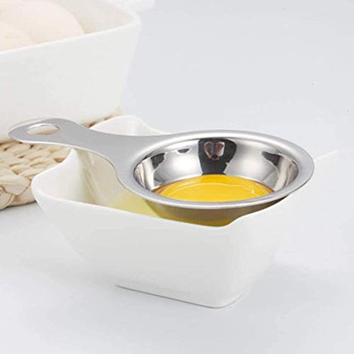 You&Lemon Mini Batidor Manual de Acero Inoxidable Separador de Filtro de Yema de Clara de Huevo de Acero Inoxidable Acero Inoxidable 304