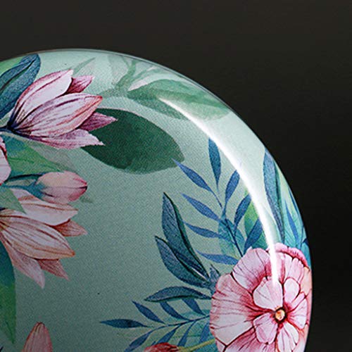 Youliy - Latas de té estilo japonés, diseño retro de flores, mini lata suelta, té, café, dulces, caja de metal, caja de almacenamiento redonda de metal, contenedor de cocina para el hogar