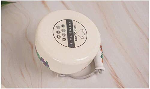 Yruog tetera Tetera de cerámica Tetera de esmalte Tetera de esmalte retro para estufa eléctrica Tetera con mango antideslizante Mango anti-caliente Preparación de té Café y agua caliente Cafetera