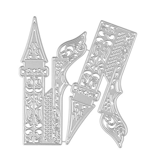 YSoutstripdu - Troqueles de Corte con Forma de corazón, Caja de Caramelos de Metal para Manualidades, álbumes de Recortes, Tarjetas y Plantillas de Regalo, Color Plateado