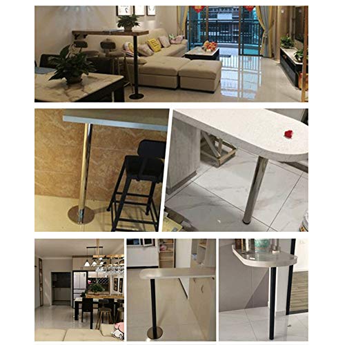 YUANJJ Patas De Mesa De Acero Inoxidable, Pies De Muebles Pesados, Patas De Barra/Pie De Gabinete/Pies De Soporte De Mesa De Computadora, Patas Cilíndricas De 6 cm De Diámetro
