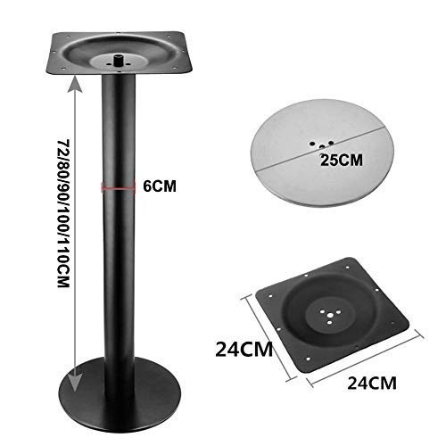 YUANJJ Patas De Mesa De Acero Inoxidable, Pies De Muebles Pesados, Patas De Barra/Pie De Gabinete/Pies De Soporte De Mesa De Computadora, Patas Cilíndricas De 6 cm De Diámetro