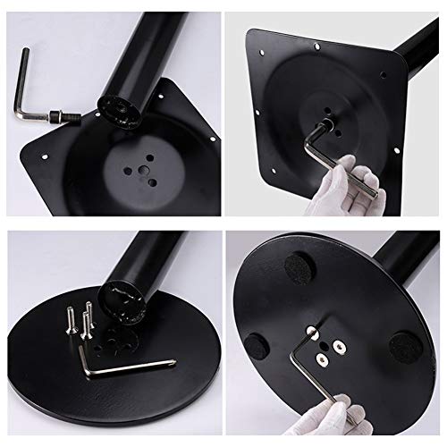 YUANJJ Patas De Mesa De Acero Inoxidable, Pies De Muebles Pesados, Patas De Barra/Pie De Gabinete/Pies De Soporte De Mesa De Computadora, Patas Cilíndricas De 6 cm De Diámetro