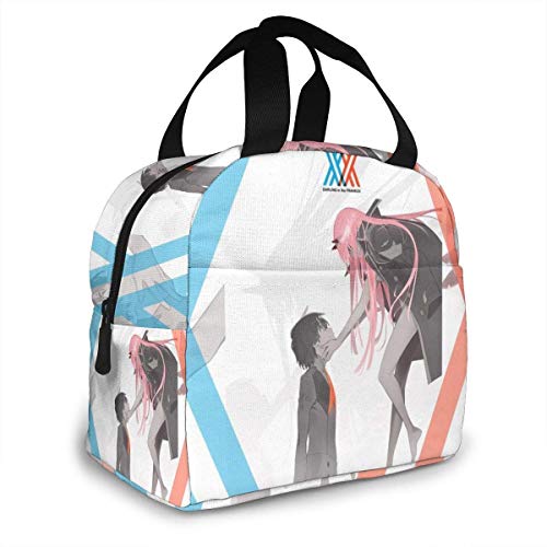 Yuanmeiju Darling in The Franxx, fiambrera portátil con aislamiento, para mujeres, hombres, niños, niñas con viajes de picnic de trabajo