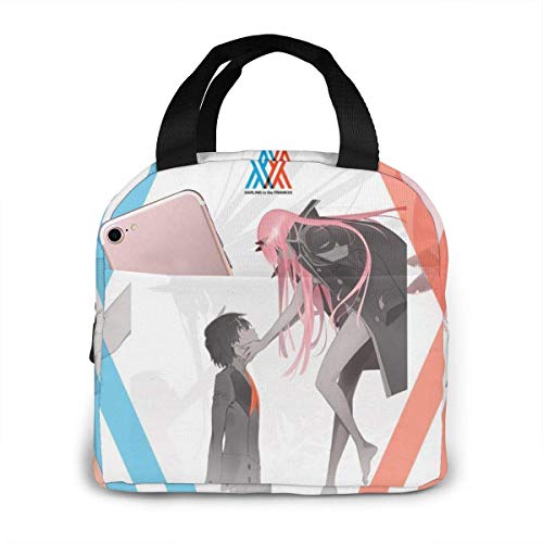 Yuanmeiju Darling in The Franxx, fiambrera portátil con aislamiento, para mujeres, hombres, niños, niñas con viajes de picnic de trabajo