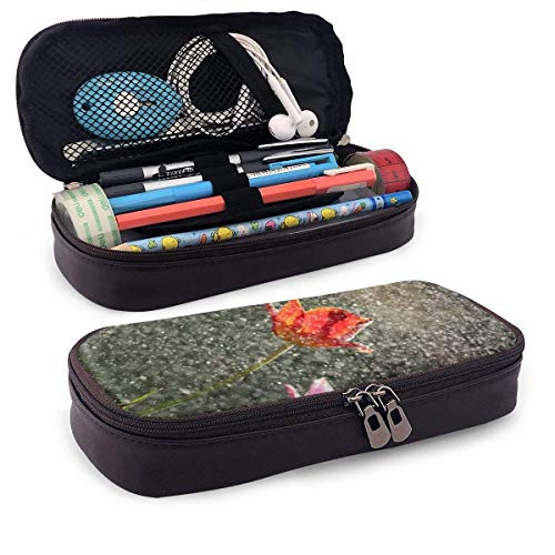Yuanmeiju Tulip Art Estuche for Boys and Girls Large Pencil Pouch Holder Pen Case for Student College School Supplies & Office