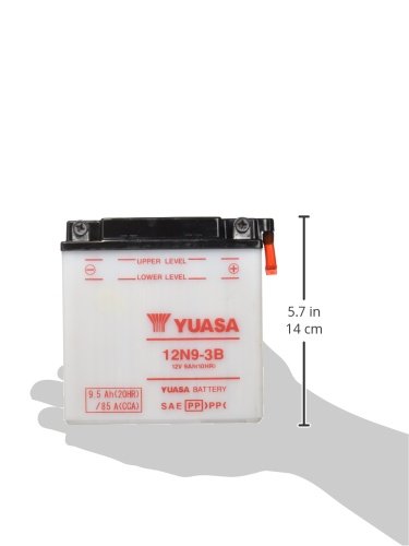 YUASA BATERIA 12N9-3B abierto - sin ácido