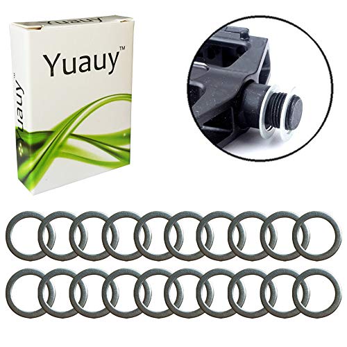 Yuauy 20 arandelas de pedal de 20 mm x 15 mm con 1 mm de grosor de acero inoxidable de repuesto para Moutain Bike Road Bike