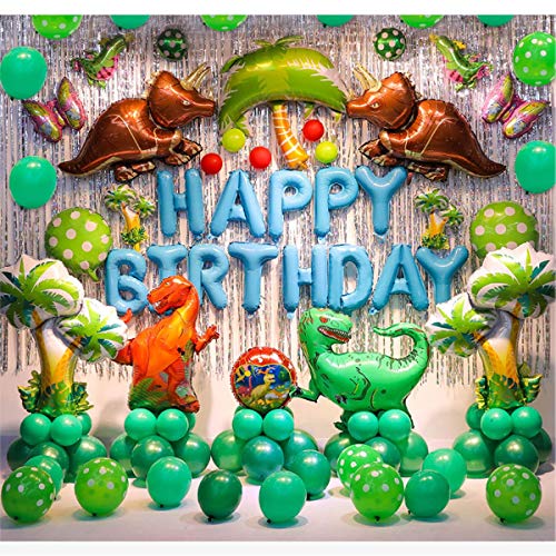 YuChiSX Dinosaurio Globo,Globos de Dinosaurio Globos Dinosaurios de Papel de Aluminio Globos Pelotas Sets De Decoración para Fiesta Bodas Decoracion de Fiesta de Cumpleanos Regalo de ninos