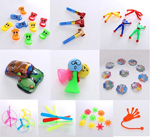 YueChen Juguetes de Fiesta a Granel ,100 Piezas Juguetes para Rellenar , Ideal Rellenar Bolsas de Fiesta,Bolsas de Regalo de Fiestas de cumpleaños Infantiles o para el
