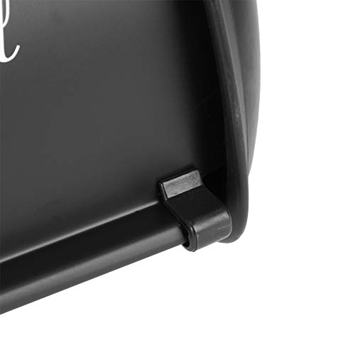Yuehuam Contenedor de Pan Contenedor de Acero Inoxidable de Gran Capacidad Caja de Pan Galletas Panes Pasteles Organizador de Almacenamiento para Encimera