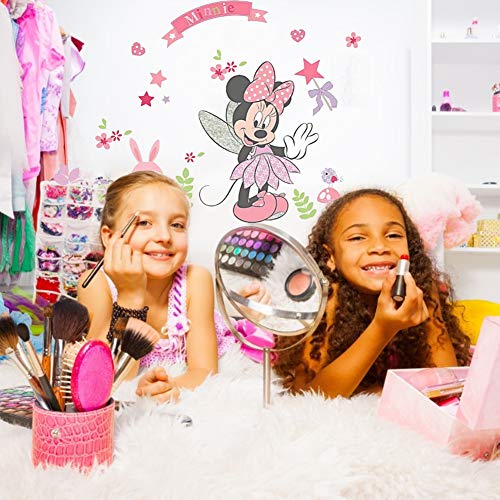 YUESEN Pegatinas Infantiles Pared Minnie Pegatinas Decorativas Pared mickey Mouse Stickers Pared Mickey Dormitorio Calcomanias para dormitorio de bebé y niños
