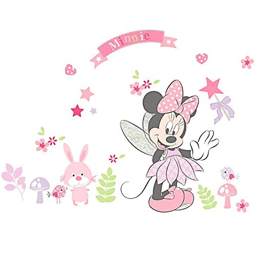 YUESEN Pegatinas Infantiles Pared Minnie Pegatinas Decorativas Pared mickey Mouse Stickers Pared Mickey Dormitorio Calcomanias para dormitorio de bebé y niños