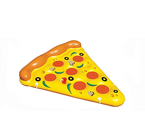 YUHUANG Pizza Flotante Fila de Montaje Adulto Anillo de natación Cama Flotante reclinable Inflable Suministros Salvavidas Salvavidas