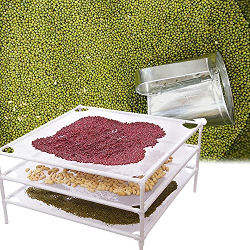 yummyfood Estante De Secado De Suéter, Estante De Red Seca De Ropa, Estante De Malla Seca De Ropa De Malla Apilable, Paquete Blanco 1/2/4