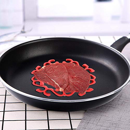 yummyfood Rejilla para Asar De Silicona, Rejilla para Carne Rejilla para Asar Microondas Pavo para Hornear Rejilla De Silicona Rejilla para Asar 15X10X5cm / 5.91X3.94X1.97in